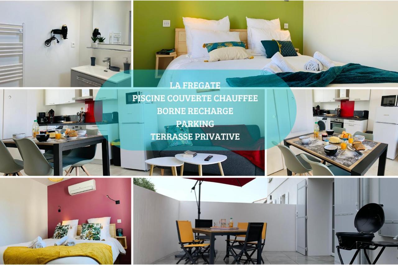 Le Vaisseau Maison Avec Piscine/Parking/Wifi/Plages 5Kms 레 마트 외부 사진