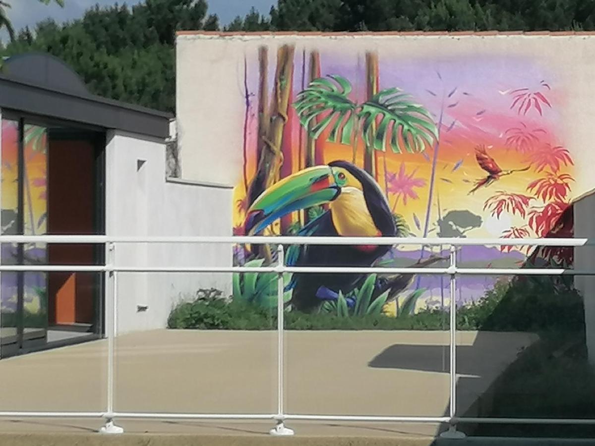 Le Vaisseau Maison Avec Piscine/Parking/Wifi/Plages 5Kms 레 마트 외부 사진